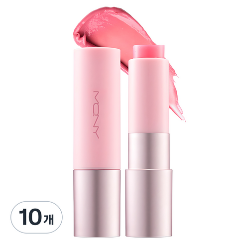 맥퀸뉴욕 베러댄키스 립밤 포 우먼, 파스텔핑크(피치 바닐라향), 3.5g, 10개