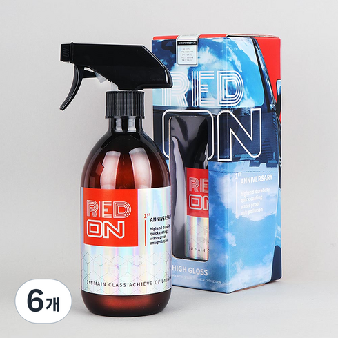 지엠지모터스 레드온 그래핀 에디션 고속 코팅왁스, 6개, 500ml