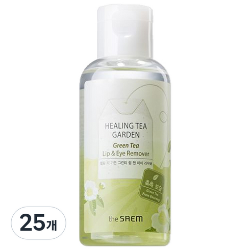 더샘 힐링 티 가든 그린티 립 앤 아이 리무버, 150ml, 25개