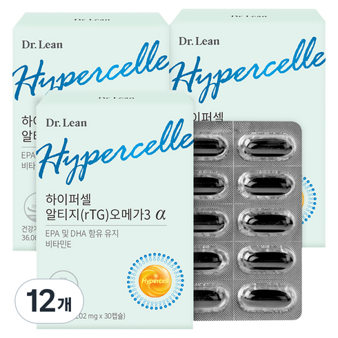 닥터린 하이퍼셀 알티지 오메가3 알파, 30정, 12개