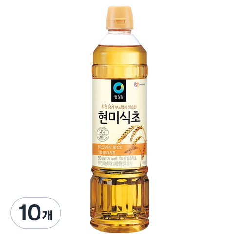 청정원 현미식초, 500ml, 10개