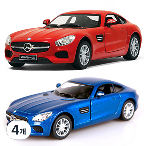 바니랜드 메르세데스 벤츠 AMG GT 프라모델 랜덤발송, 4개