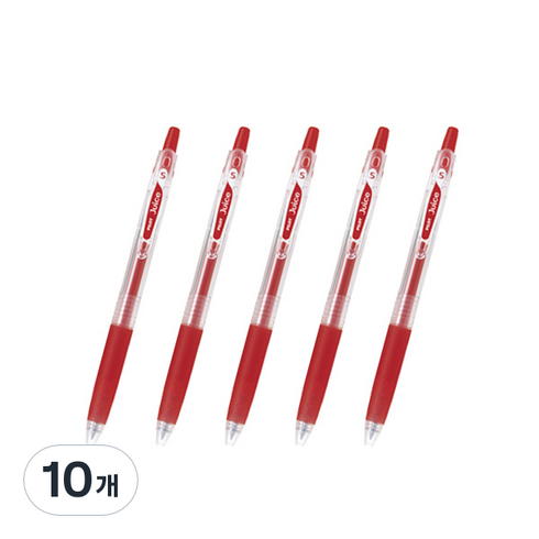 파이롯트 쥬스 젤잉크펜 1.0mm LJU-10M, 레드, 10개