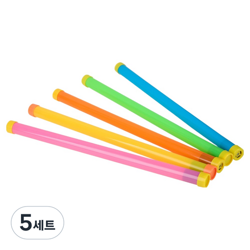 캐스비 맑은소리 점보삐용스틱 세트, 혼합색상, 5세트