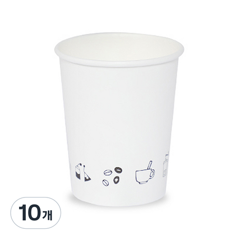 더빈썸 드로잉 종이컵 300ml, 300개입, 10개
