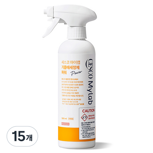 세스코마이랩 기름때세정제 파워, 500ml, 15개