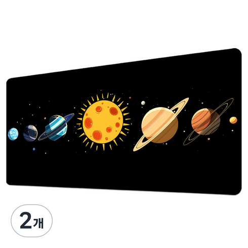 별별땅 게임 스포츠 데스크 마우스 패드 300 x 800 x 2 mm, 디자인16, 2개