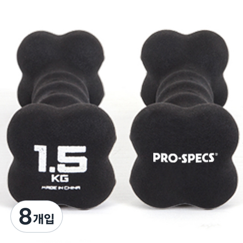 프로스펙스 네오프렌 아령, 1.5kg, 8개