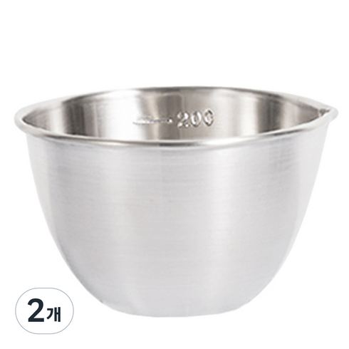 리본제이 304 스텐 믹싱 계량컵, 250ml, 2개