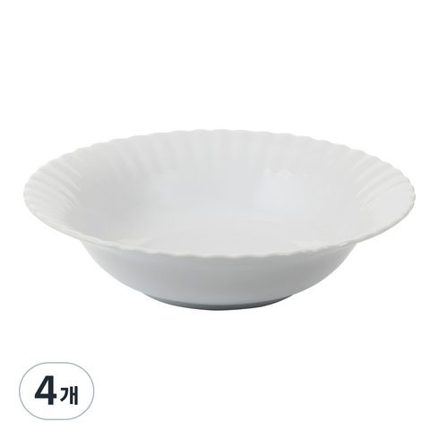 까사무띠 끄밀로 이보나 볼 23cm, 화이트, 4개