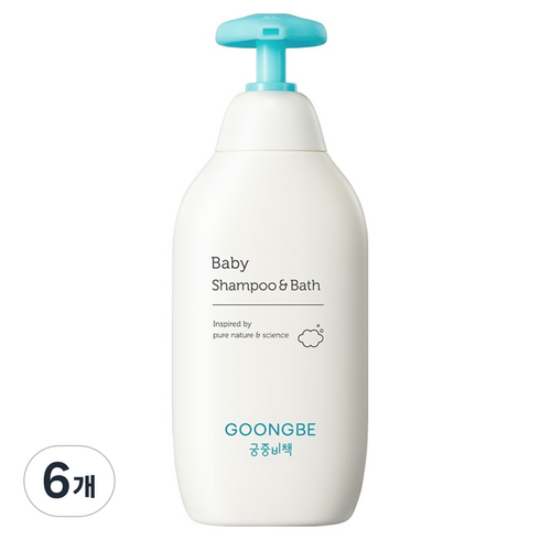궁중비책 베이비 샴푸 앤 바스 올인원 클렌저, 350ml, 6개