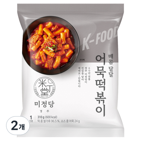 미정당 어묵떡볶이, 2개, 310g