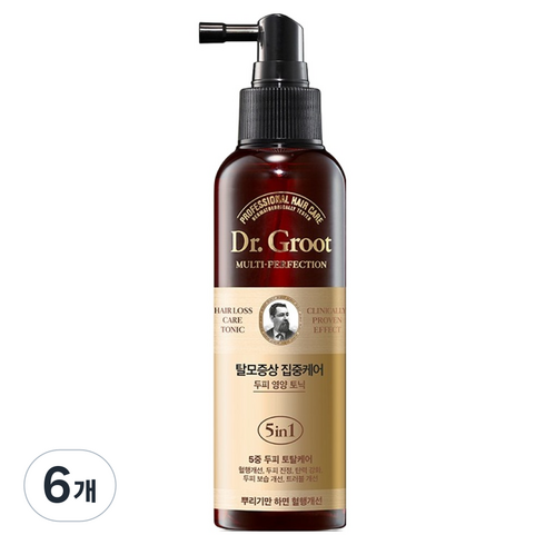 닥터그루트 멀티 퍼펙션 탈모케어 두피 영양 토닉, 150ml, 6개