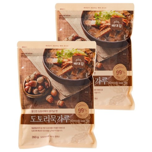 배대감 도토리묵 가루, 350g, 2개