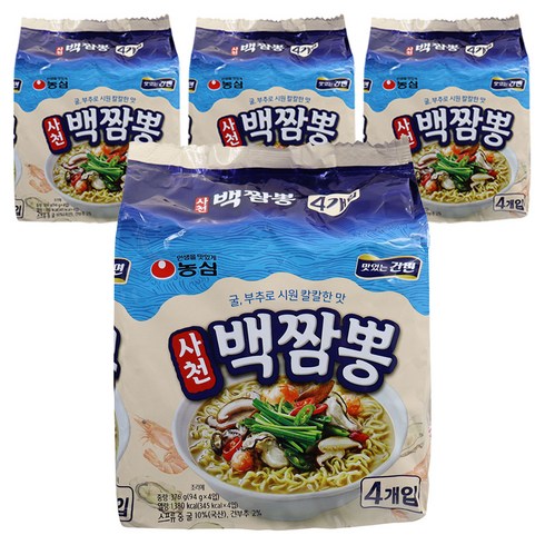 농심 사천백짬뽕 94g, 16개