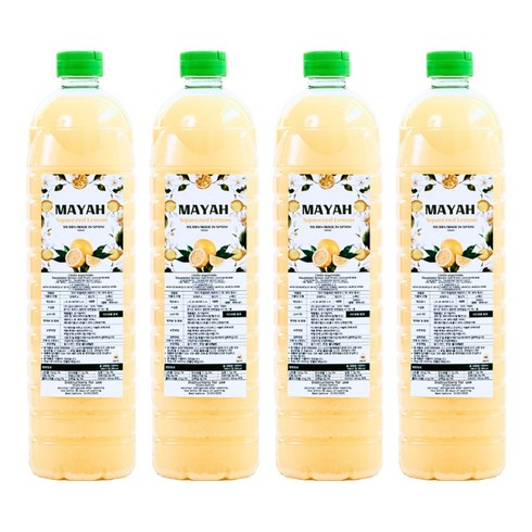 마야 NFC 착즙 레몬, 4개, 1L
