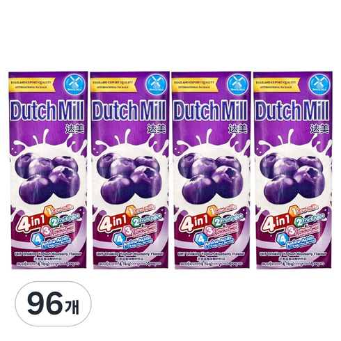 더치밀 요거트 드링크 블루베리맛, 96개, 180ml