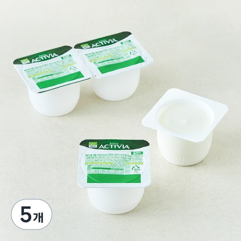 풀무원 다논 액티비아 컵플레인 4개입, 80g, 20개