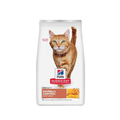 힐스사이언스다이어트 어덜트 고양이 기능성 사료, 헤어볼, 3.17kg, 1개