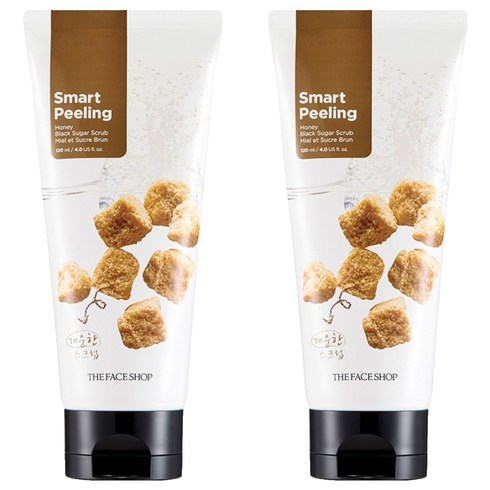 더 페이스샵 스마트 필링 허니 블랙 슈가 스크럽, 120ml, 2개