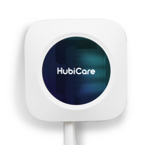 휴비딕 휴비케어 UVC LED 살균 히팅건조 유선 충전형 휴대용 칫솔 살균기, HTS-850, 화이트