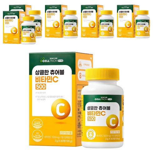 이너랩 상큼한 츄어블 비타민C 500, 60정, 6개