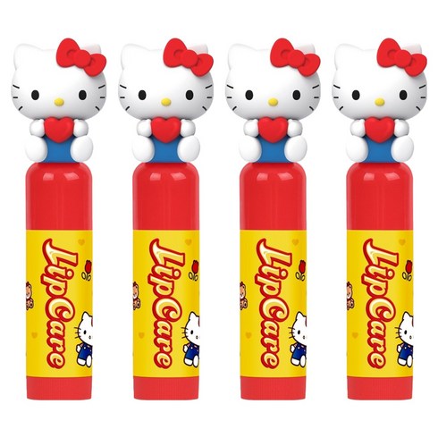 아텍스 산리오캐릭터즈 립케어, 헬로키티, 4.5g, 4개