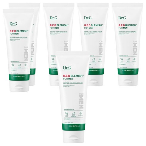 닥터지 레드 블레미쉬 포 맨 젠틀 클렌징 폼, 150ml, 6개