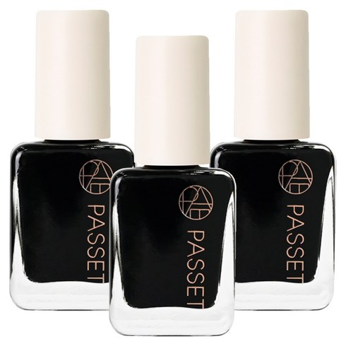 파셋 셀럽 네일컬러 폴리쉬, 43셀럽블랙, 7ml, 3개
