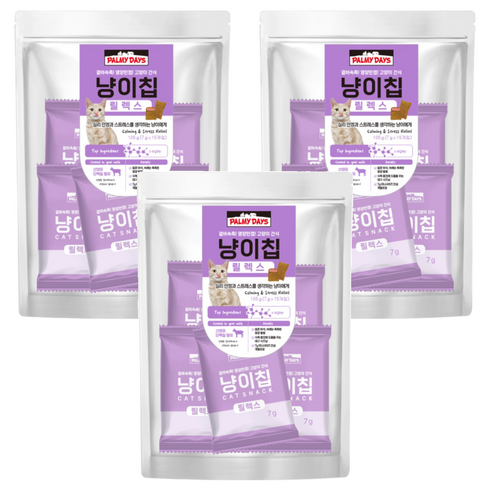 파미데이즈 고양이 냥이칩, 릴렉스, 105g, 3개