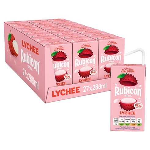 rubicon 리치 열대과일주스, 288ml, 27개
