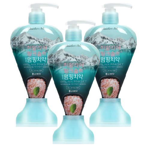 히말라야핑크솔트 담은 펌핑치약 아이스카밍민트, 285g, 3개