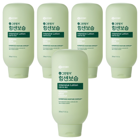 그린핑거 힘센보습 인텐시브 바디로션, 280ml, 5개