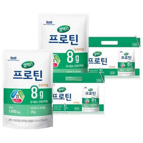셀렉스 프로틴 파우치 음료 오리지널, 125ml, 24개
