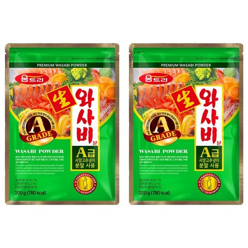 움트리 생와사비분, 200g, 2개