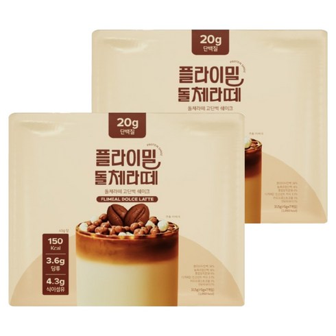 플라이밀 단백질 쉐이크 돌체라떼, 14개, 45g