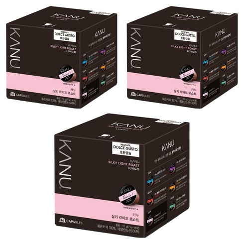 카누 실키 라이트 로스트 캡슐커피, 7g, 16개입, 3개