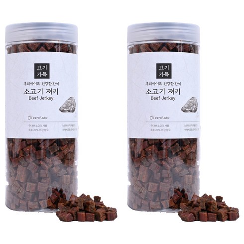 제로랩스 강아지 고기가득 노즈워크 져키, 소고기, 1kg, 2개
