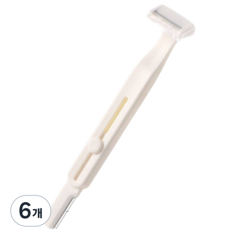 가든웨이 여성용 눈썹 휴대용 면도기, 1개입, 6개