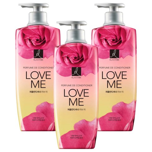 엘라스틴 퍼퓸 드 컨디셔너 러브 미 피치 앤 프리지아향, 600ml, 3개