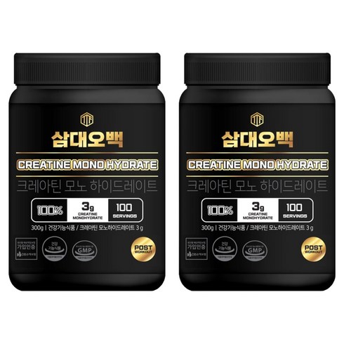 삼대오백 크레아틴 모노 하이드레이트, 300g, 2개