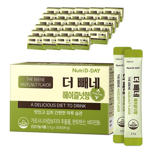 뉴트리디데이 더빼네 헤이즐넛향, 99g, 30개