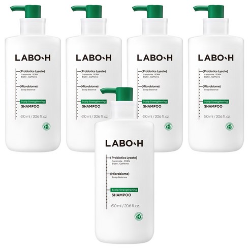 라보에이치 두피강화 클리닉 기능성 샴푸, 610ml, 5개