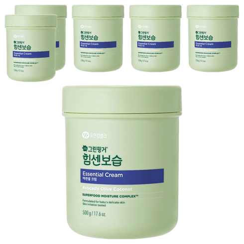그린핑거 힘센보습 에센셜 크림, 500g, 6개