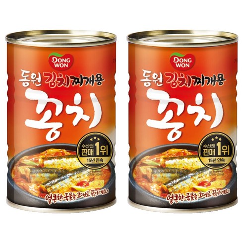 동원 김치찌개용 꽁치 통조림, 300g, 2개