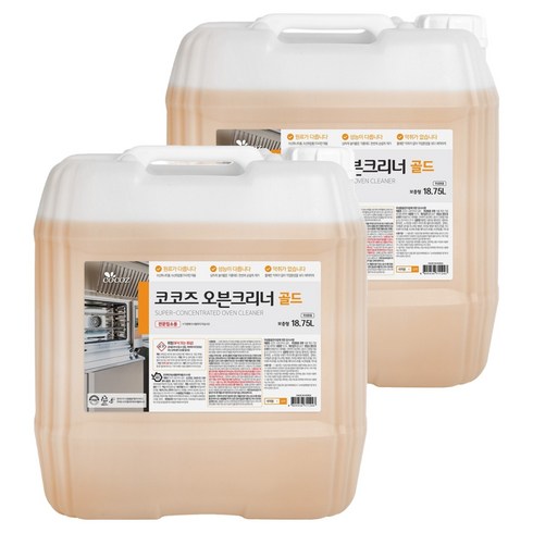 코코즈 오븐크리너 골드, 18.75L, 2개