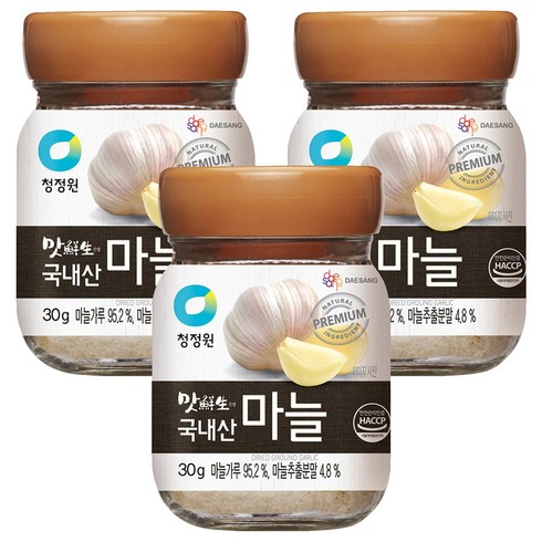 맛선생 국내산 마늘 향신료, 30g, 3개