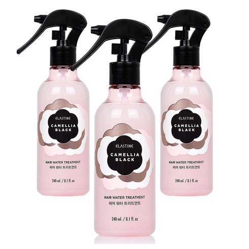 엘라스틴 카멜리아 블랙 헤어 워터 트리트먼트, 240ml, 3개