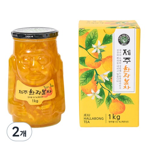 다하 제주 한라봉차, 1kg, 2개