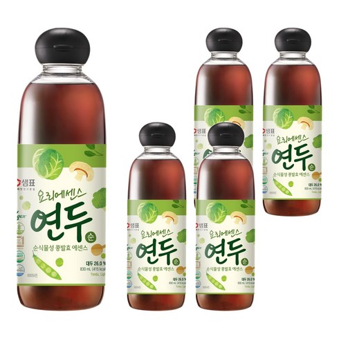 연두 요리에센스 순, 830ml, 5개